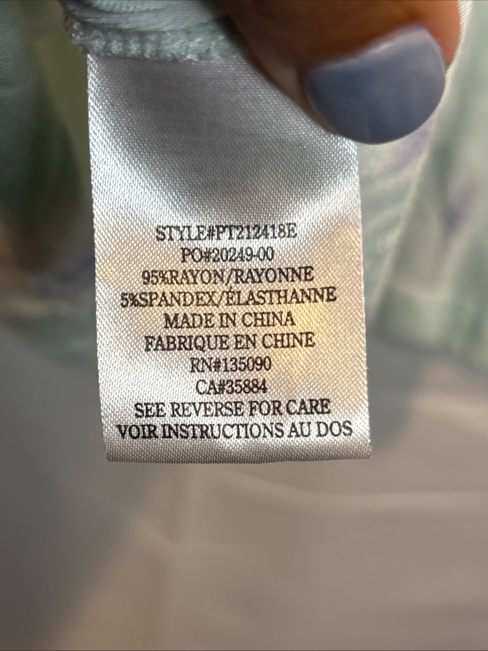 Z Supply Pastel Tie-Dye V-Neck Tank — Mint, Lavender & Pale Yellow - Picture 5 of 6